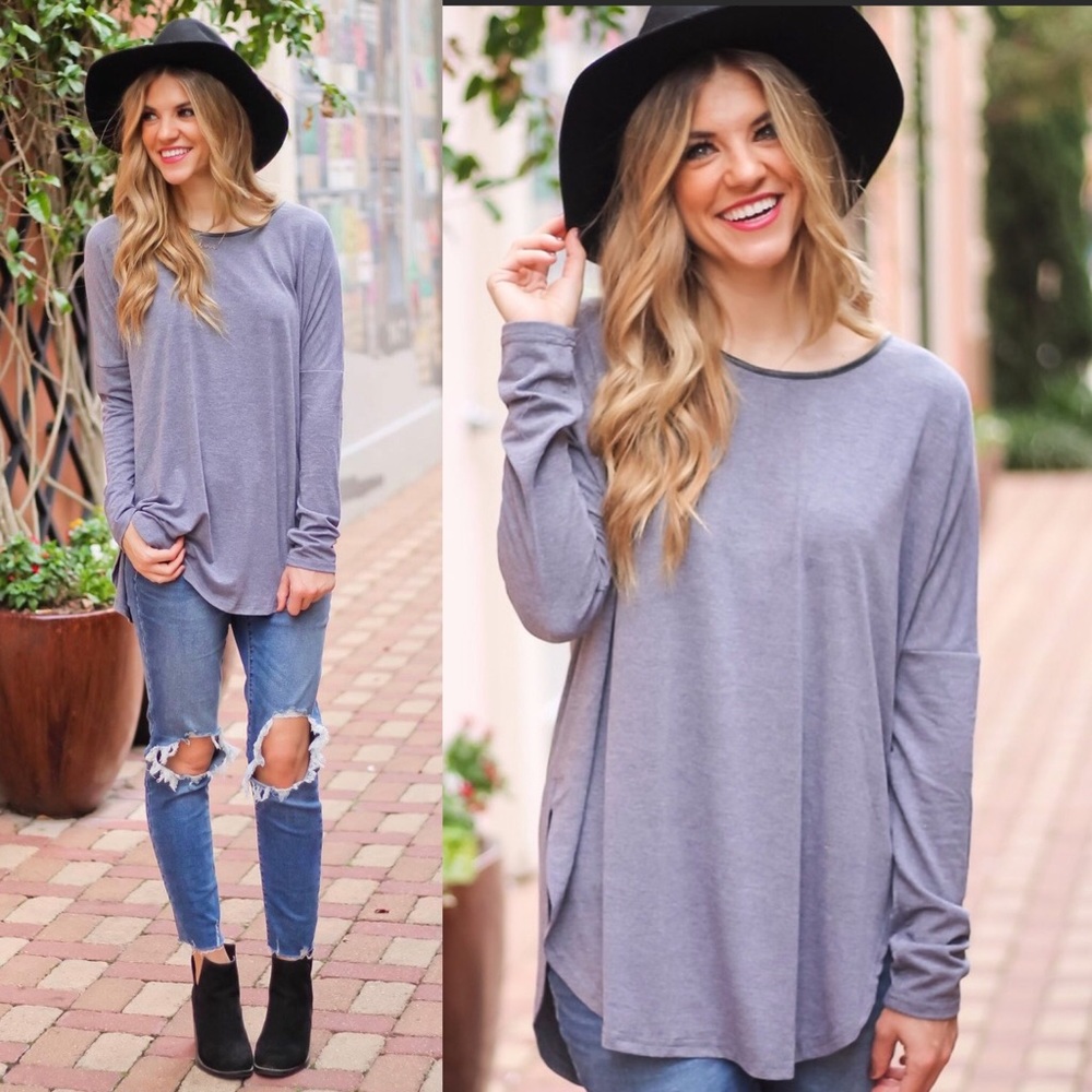 Oversized Long Sleeve Top